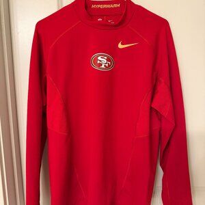 Nike Mens San Francisco 49ers Niners Red Long Sleeve Size Large
